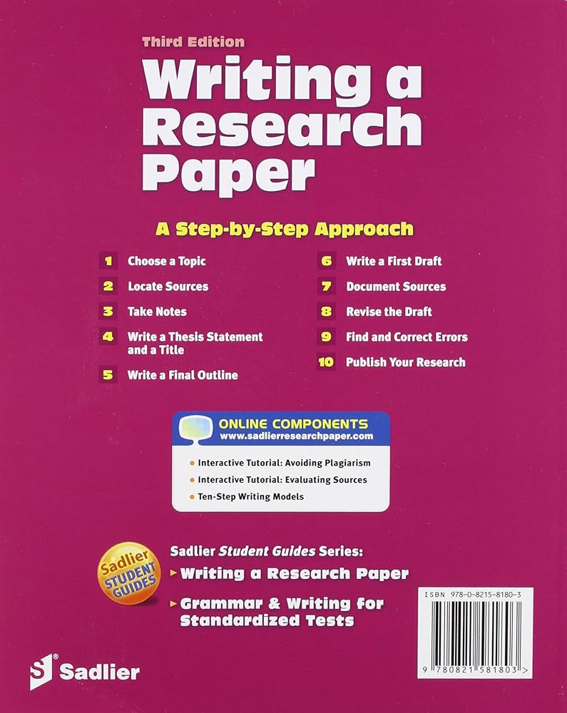 Writing a Research Paper: A Step-by-Step Approach, 3rd